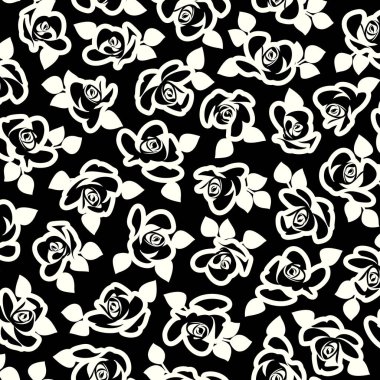 Soyut çiçek deseni tekstil tasarımı için mükemmel.,