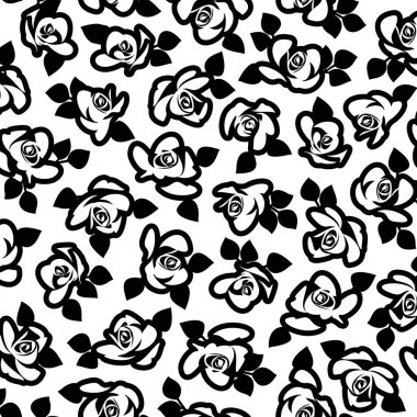 Soyut çiçek deseni tekstil tasarımı için mükemmel.,