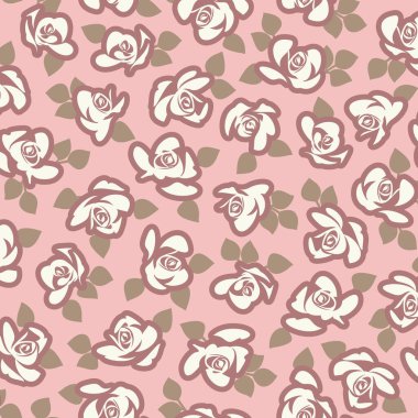 Soyut çiçek deseni tekstil tasarımı için mükemmel.,