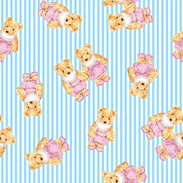 Bear illustration pattern — Stock Photo, Image