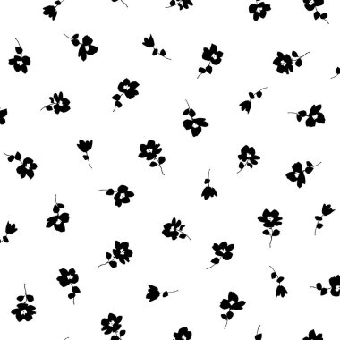 Güzel ve sevimli çiçek pürüzsüz desen,