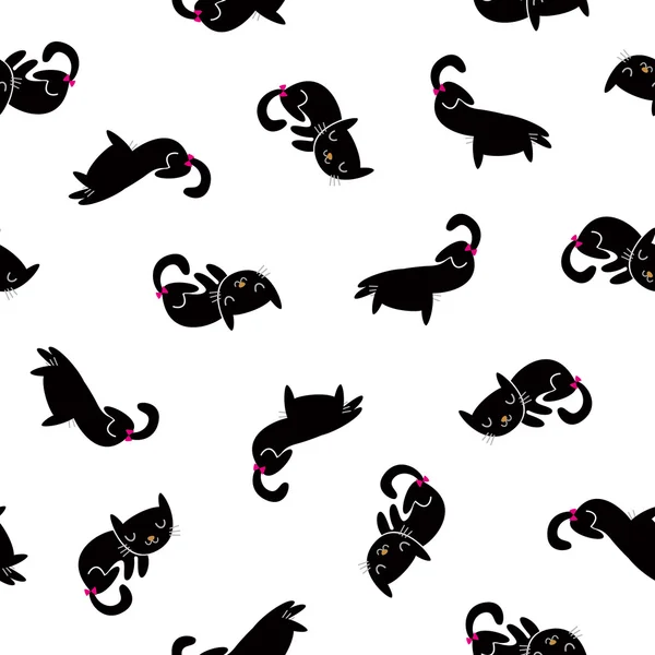 Vakkert kattemønster – stockvektor