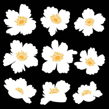 Tekstil tasarımı için soyut çiçek materyali ideal,