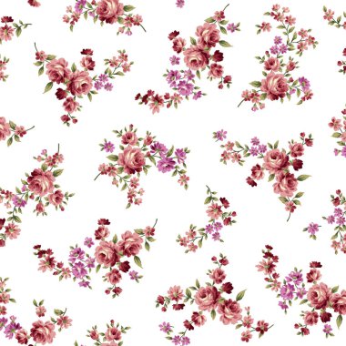 Güzel çiçek deseni tekstil tasarımı için mükemmel.,