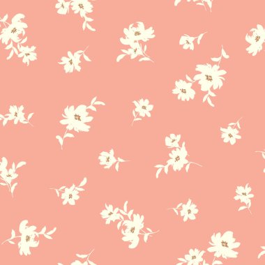 Soyut çiçek deseni tekstil tasarımı için mükemmel.,
