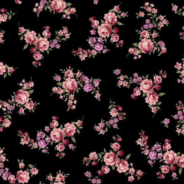 Güzel çiçek deseni tekstil tasarımı için mükemmel.,