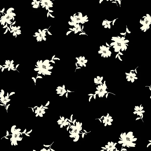 Soyut çiçek deseni tekstil tasarımı için mükemmel.,