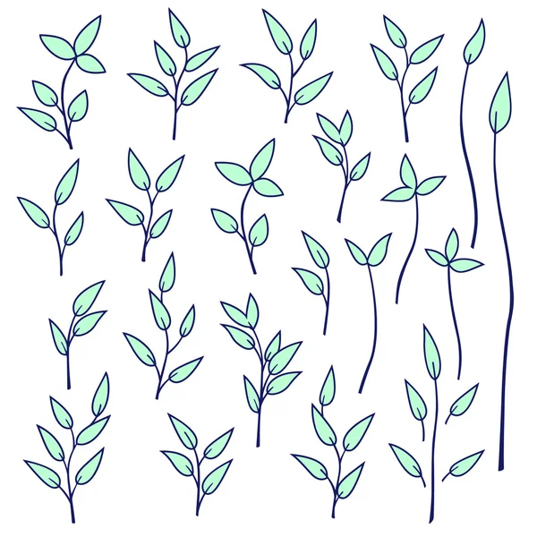 Объект иллюстрации листов — стоковый вектор
