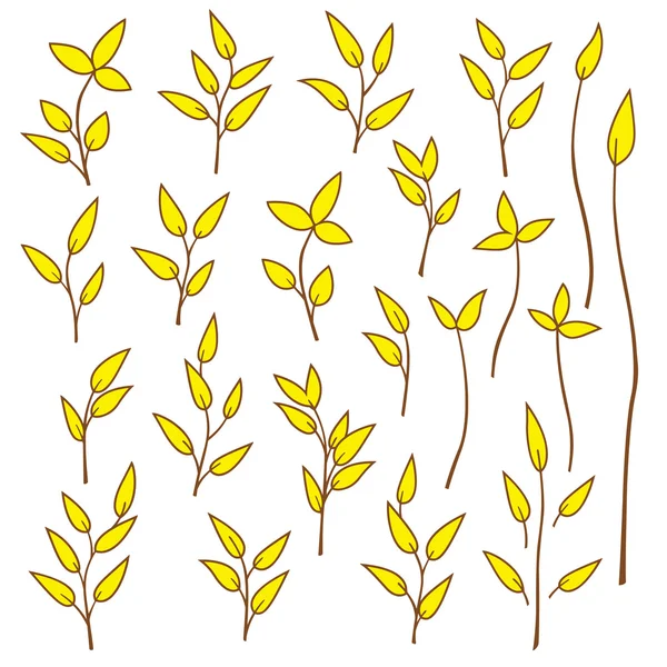 Объект иллюстрации листов — стоковый вектор