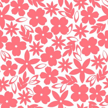 Çiçek illüstrasyon deseni