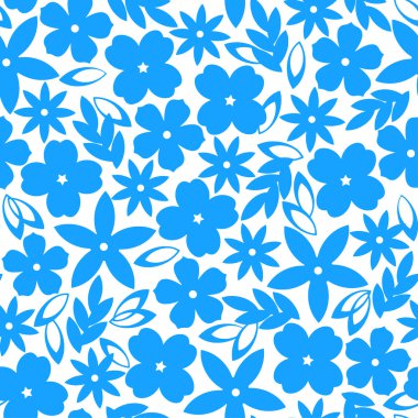 Çiçek illüstrasyon deseni