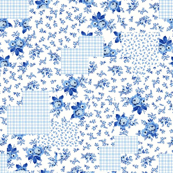 Patrón de mosaico de flores — Foto de Stock