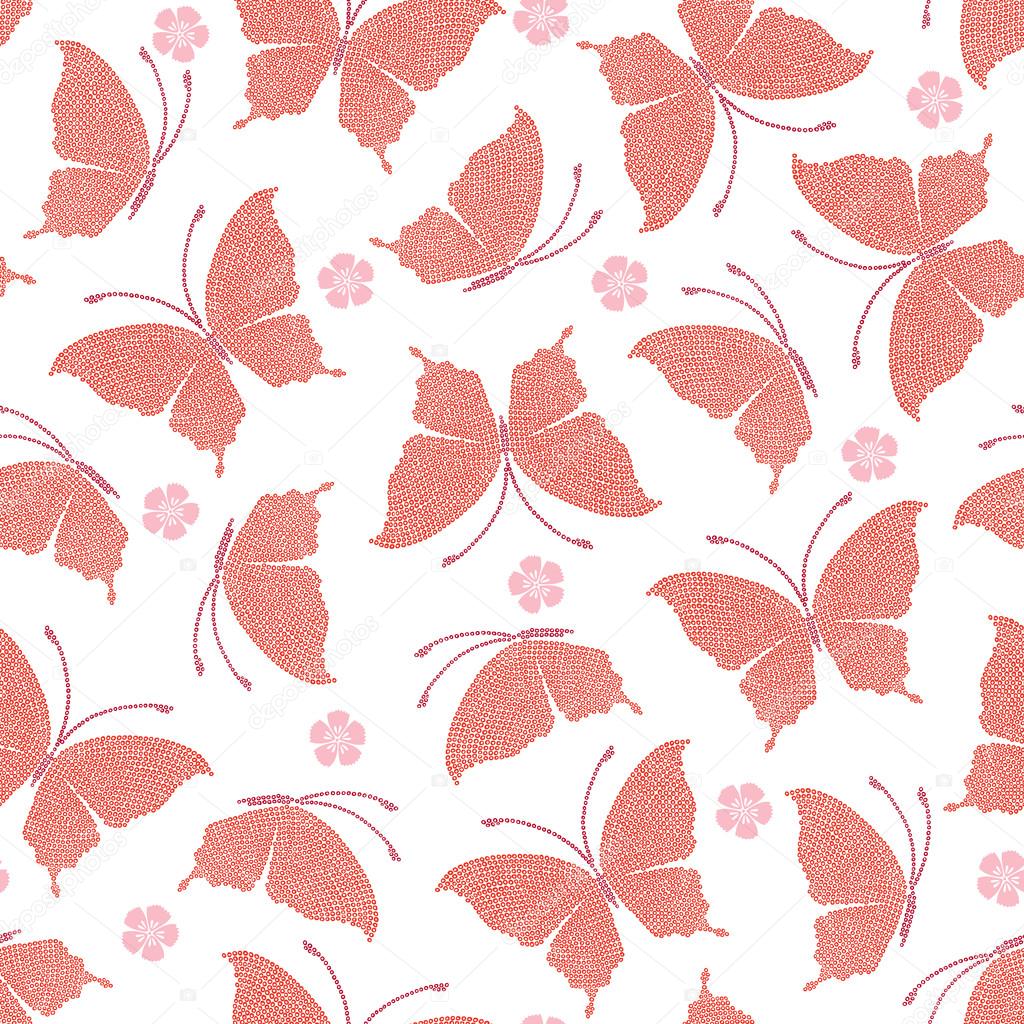 Japanese butterfly pattern
