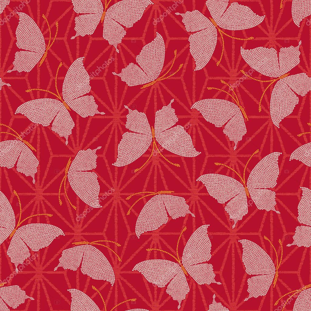 Japanese butterfly pattern Stock Vector Image by ©daicokuebisu 91216476