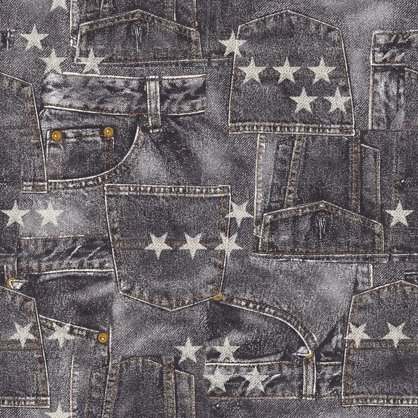 Patchwork materiale denim — Foto Stock