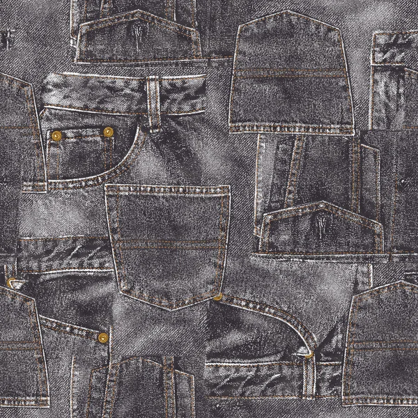 Retalhos de material de denim — Fotografia de Stock