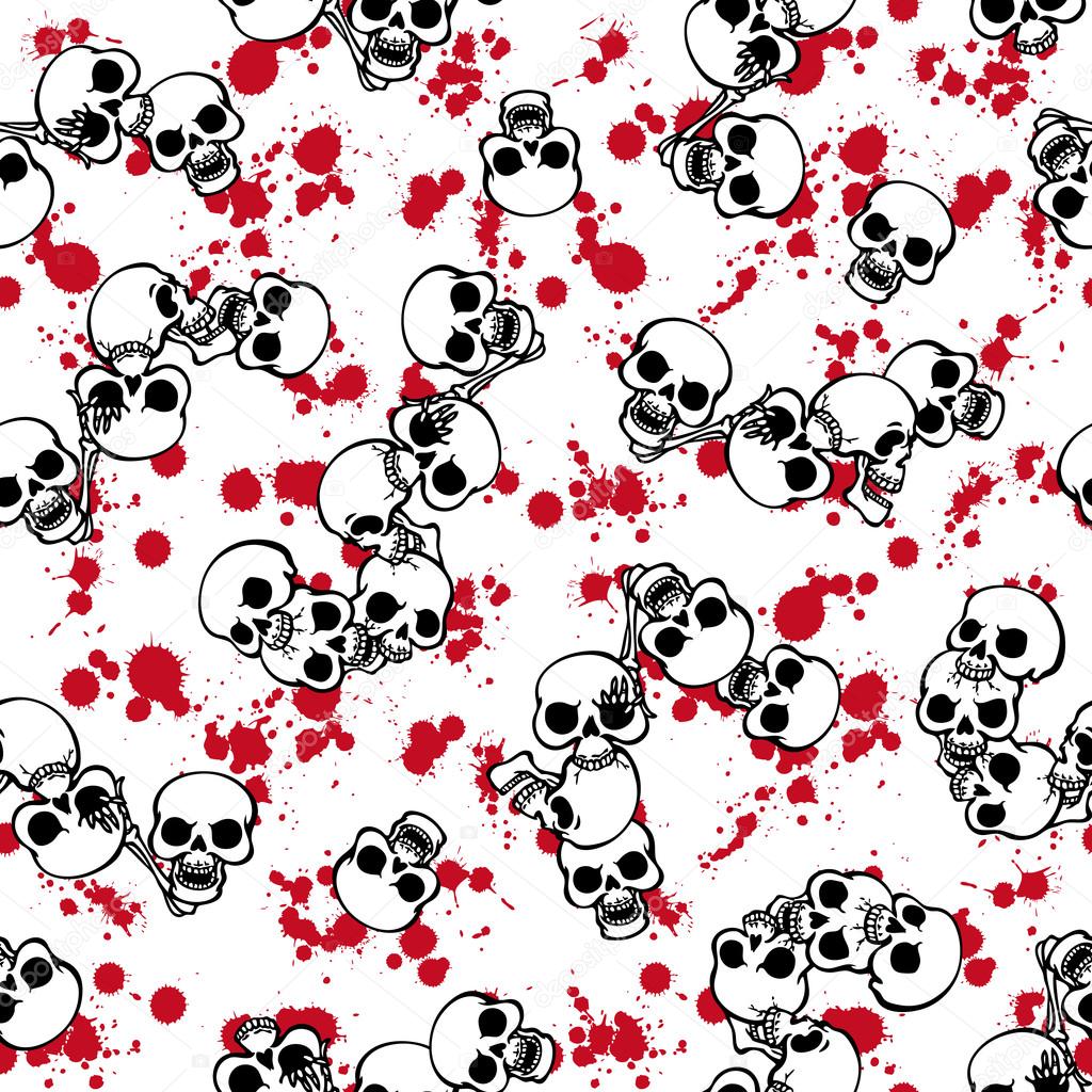 Skull paint pattern,