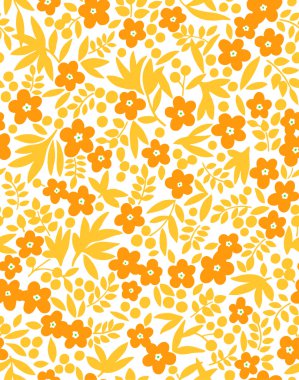 Çiçek illüstrasyon deseni