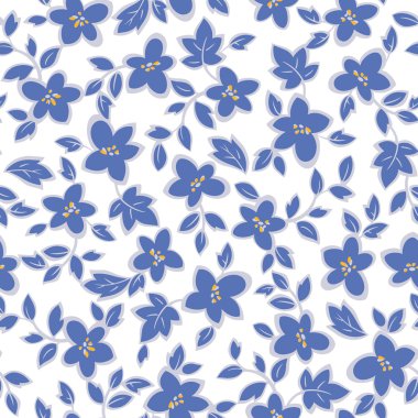 Çiçek illüstrasyon deseni