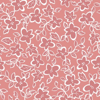 Çiçek illüstrasyon deseni