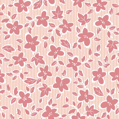 Çiçek illüstrasyon deseni