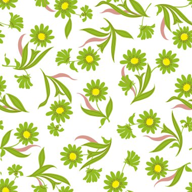 Çiçek illüstrasyon deseni