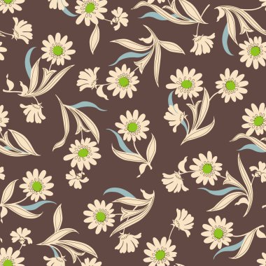 Çiçek illüstrasyon deseni