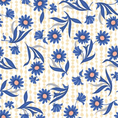 Çiçek illüstrasyon deseni