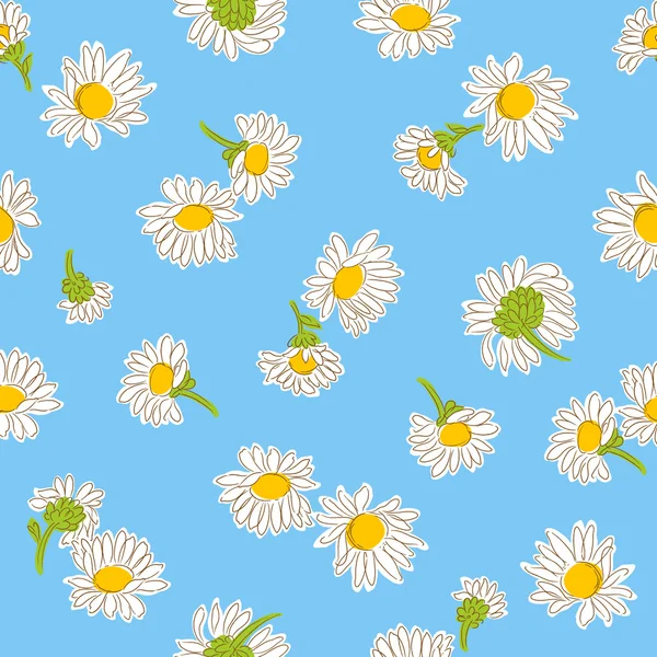 Marguerite patrón de flores — Foto de Stock