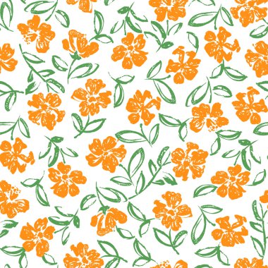 Çiçek illüstrasyon deseni