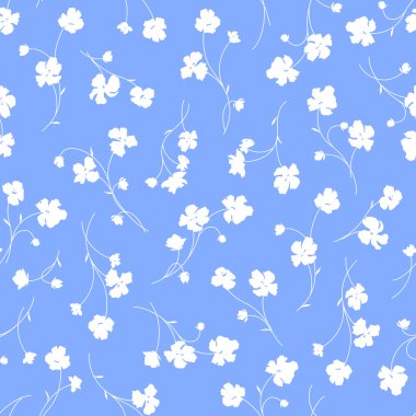 Çiçek illüstrasyon deseni