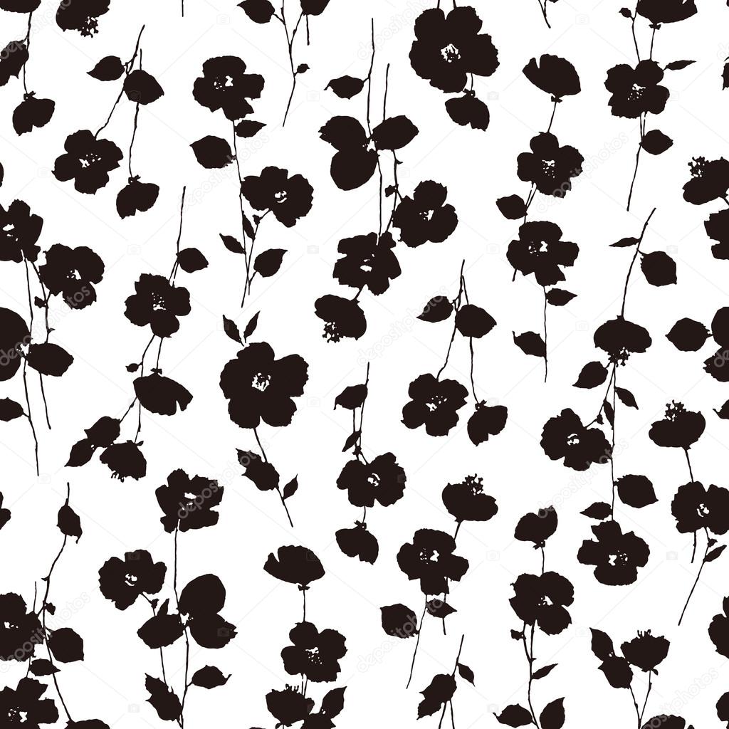 Flower illustration pattern