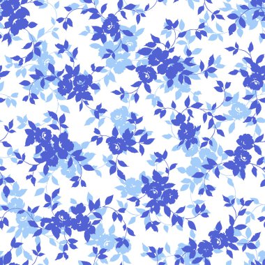 Çiçek illüstrasyon deseni