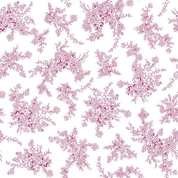 花のイラストのパターン — ストックベクタ