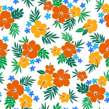 Hibiscus çiçek deseni