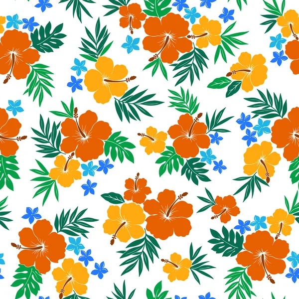 Hibiscus çiçek deseni