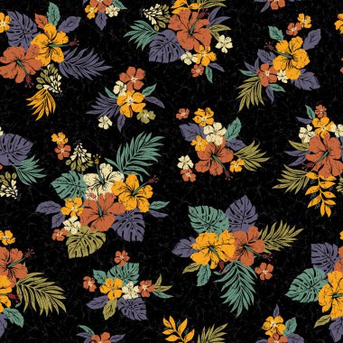 Hibiscus çiçek deseni