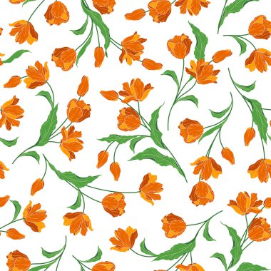 Çiçek illüstrasyon deseni