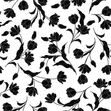 Çiçek illüstrasyon deseni