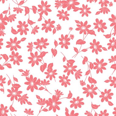 Çiçek illüstrasyon deseni
