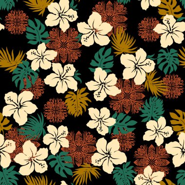 Hibiscus ananas desen