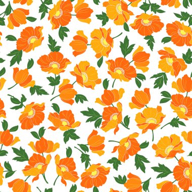 Çiçek illüstrasyon deseni