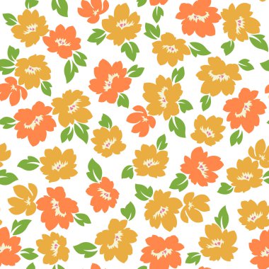 Çiçek illüstrasyon deseni