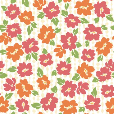 Çiçek illüstrasyon deseni