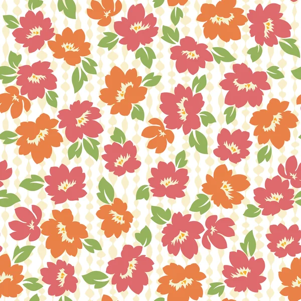 Çiçek illüstrasyon deseni