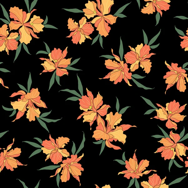 Illustratie bloemenpatroon — Stockvector