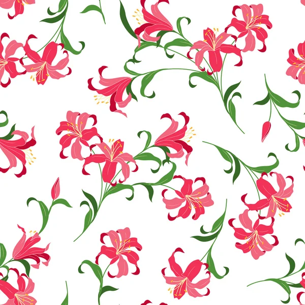 Illustratie bloemenpatroon — Stockvector