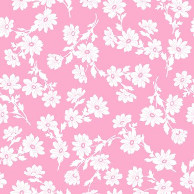 Çiçek illüstrasyon deseni