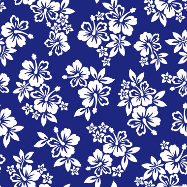 Hibiscus çiçek deseni