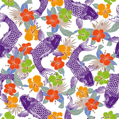 Hibiscus sazan desen